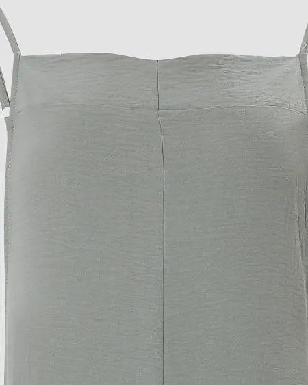 Casual Suspender Jumpsuit with Pockets