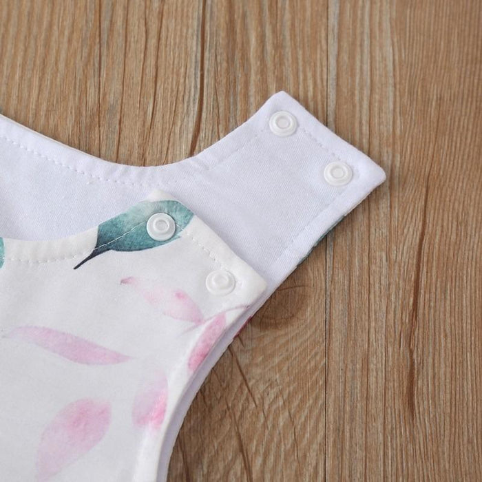 Bloemenpatroon bodysuits voor baby 