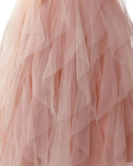 Party Dress with Sheer Mesh & Lace Patches