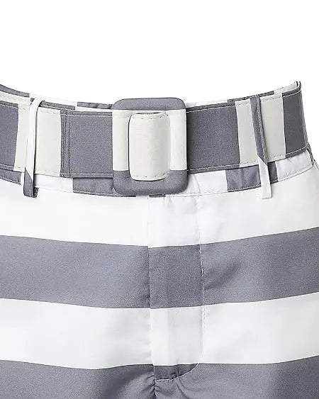 Striped Cami Top & Short Set with Belt