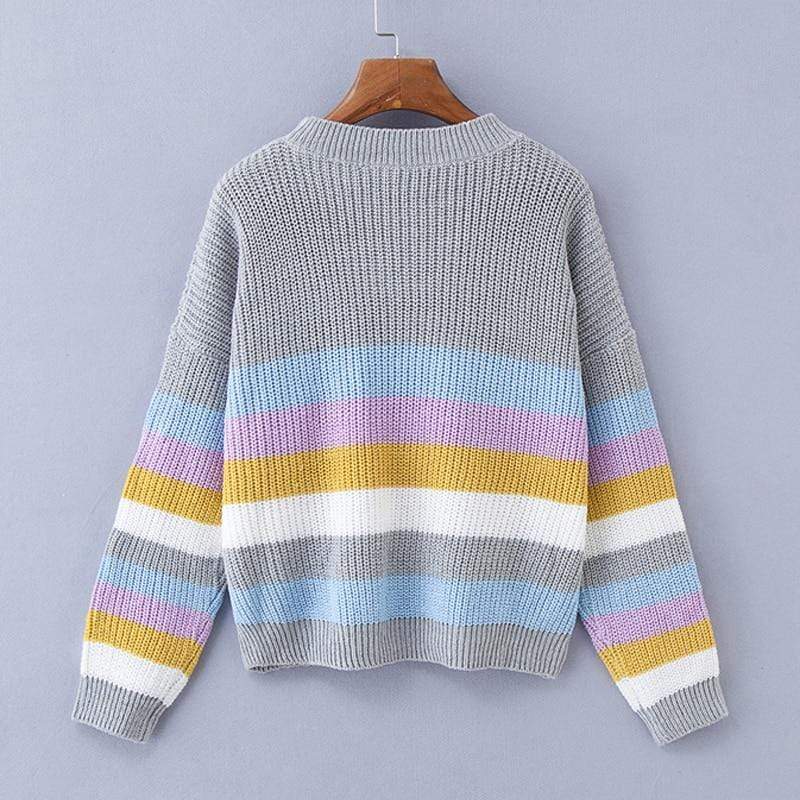 Rainbow Striped Sweater