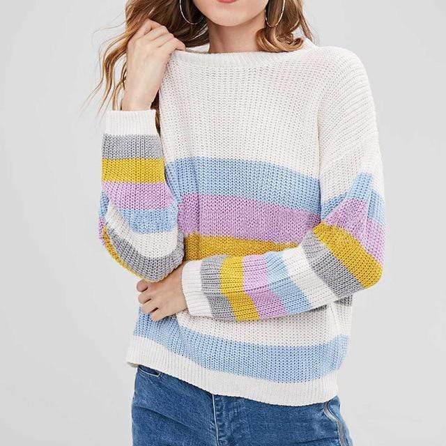 Rainbow Striped Sweater