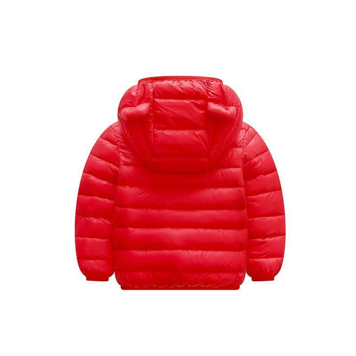 Baby / Toddler Cute Bear Style Solid Hooded Down Coat