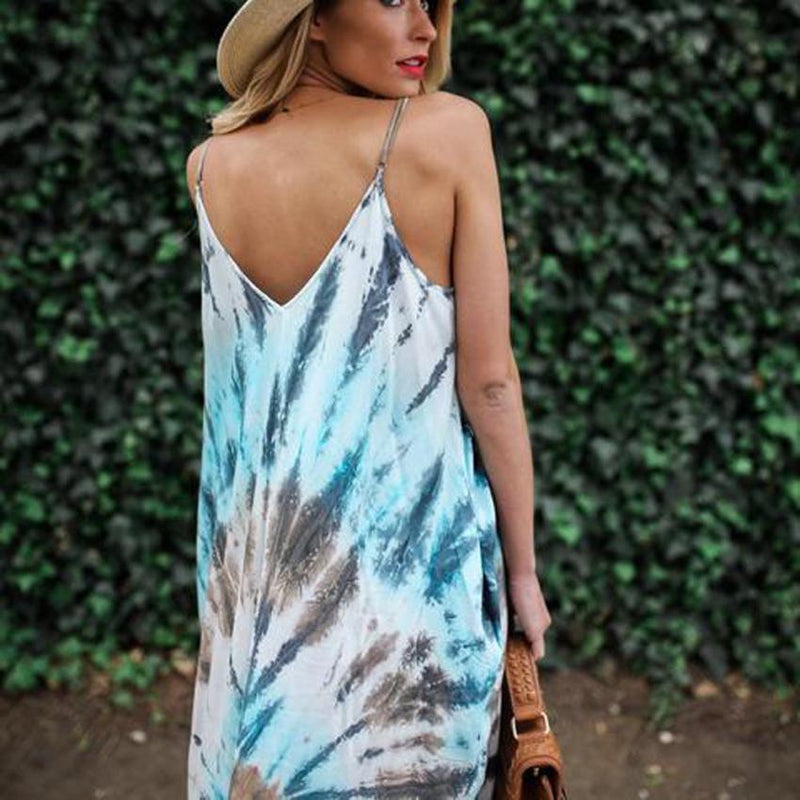 Long Loose Tye Dyed Maxi Dress