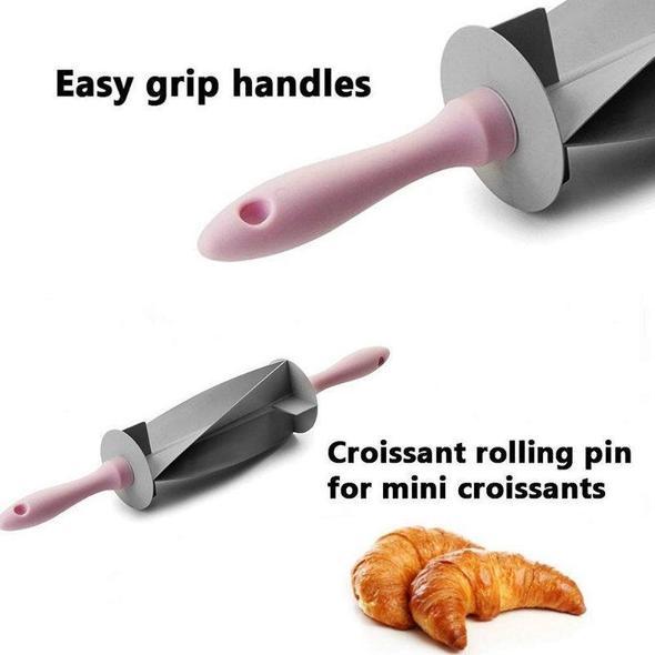 Pasador de rodillo de hoja ajustable y cortador de croissant
