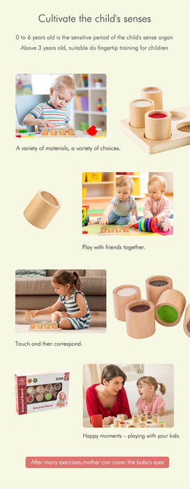 Touch and Match Board voor sensorisch speelgoed voor kinderen