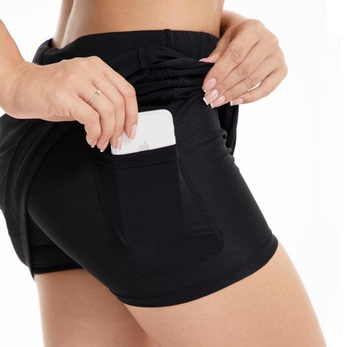 Falda pantalón plisada de entrenamiento transpirable ultrafina