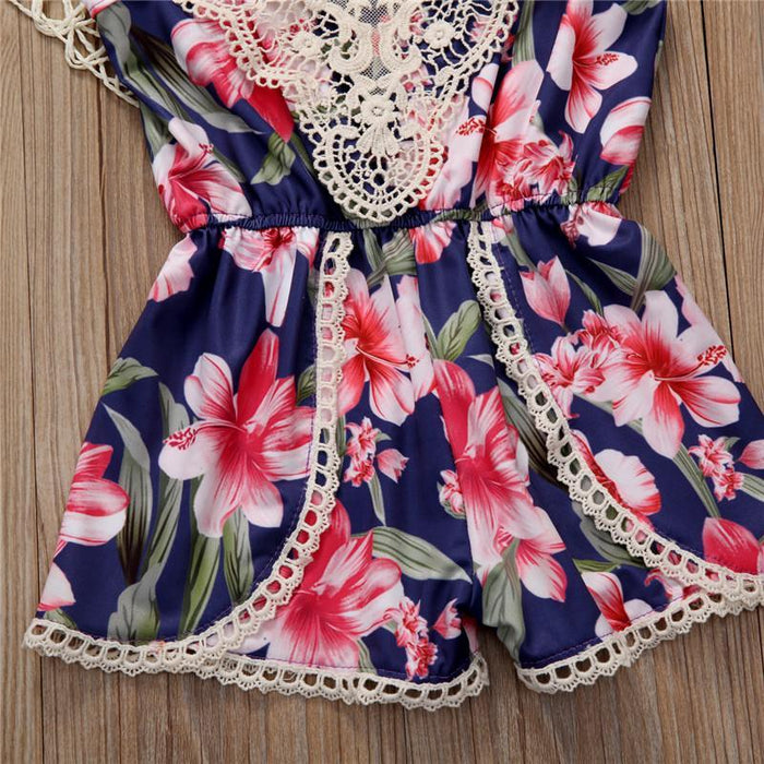 Boho Hibiscus Romper