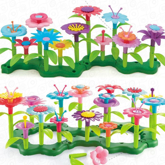Juego de juguetes para construir flores de 46 piezas