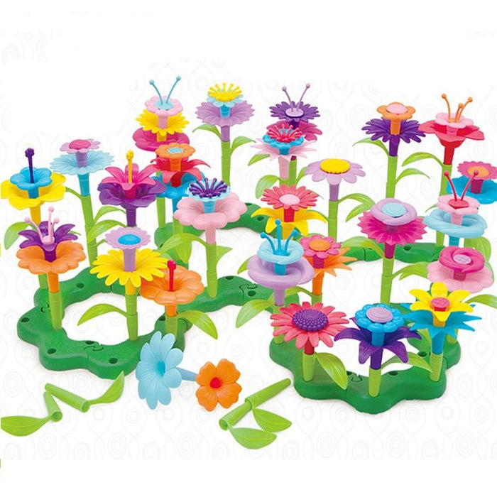 46-delige bloemenbouwspeelgoedset