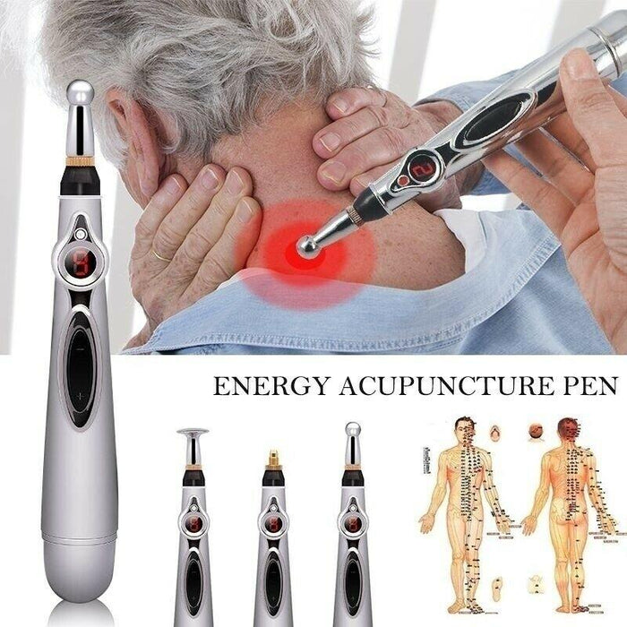 ACUPUNTURE PEN WITH MASSAGE HEADS