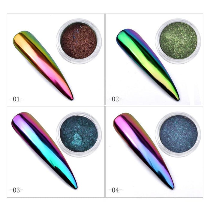 Multi-Chrome Shade Shifting Pigments