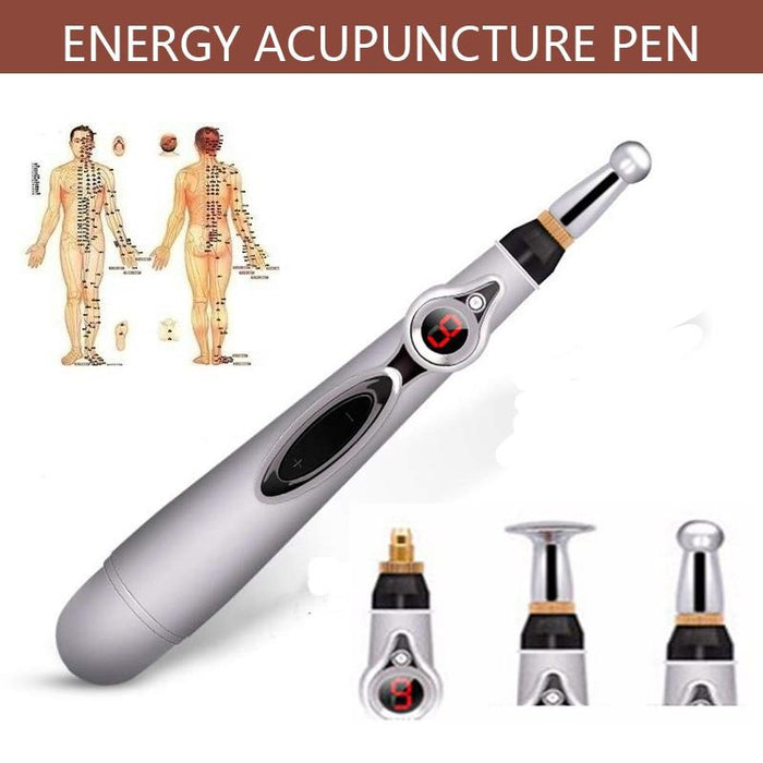 ACUPUNTURE PEN WITH MASSAGE HEADS