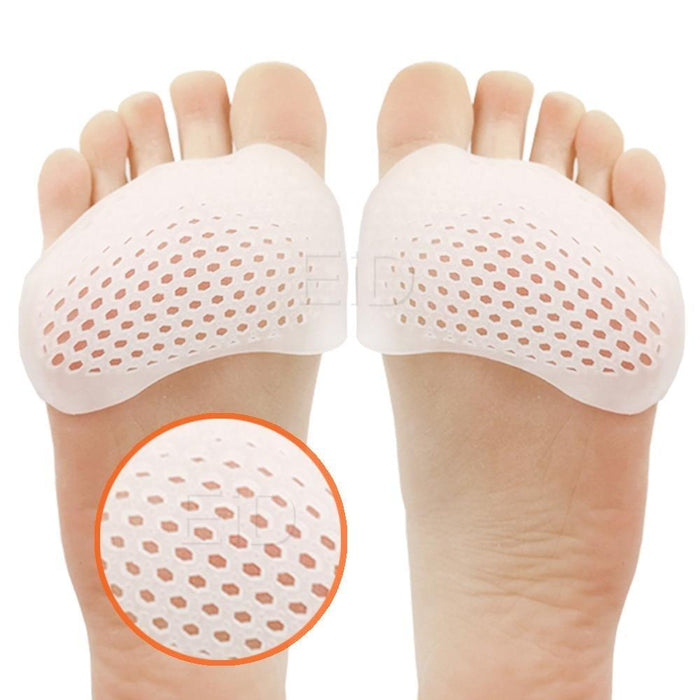 Metatarsal Pads for Women and Men , Foot Pads for Ball of Feet , Silicone honeycomb forefoot cushion insoles