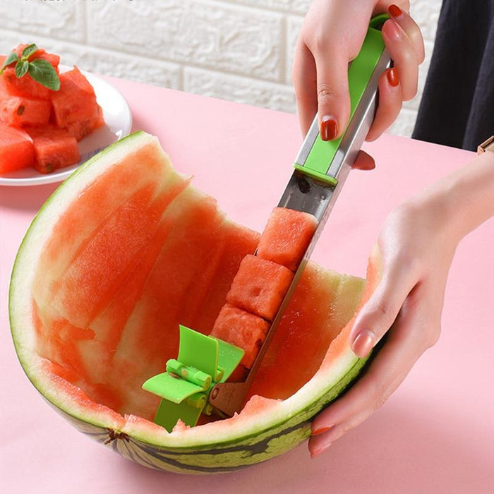 Watermeloen windmolen cutter snijmachine 