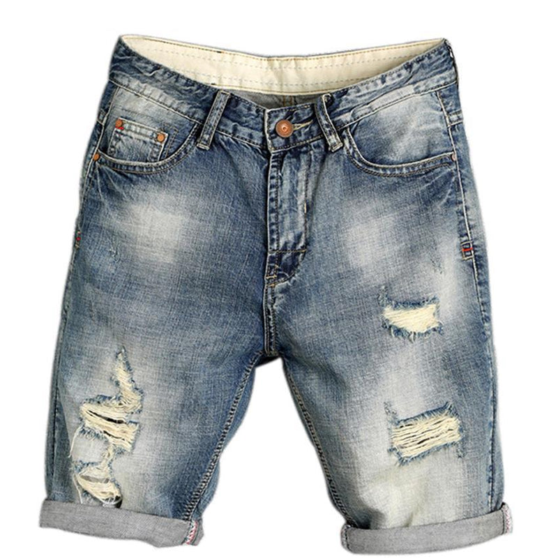 Regular-Fit Denim Shorts