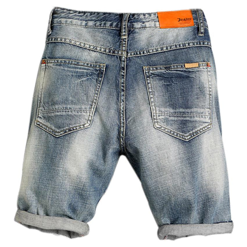Regular-Fit Denim Shorts