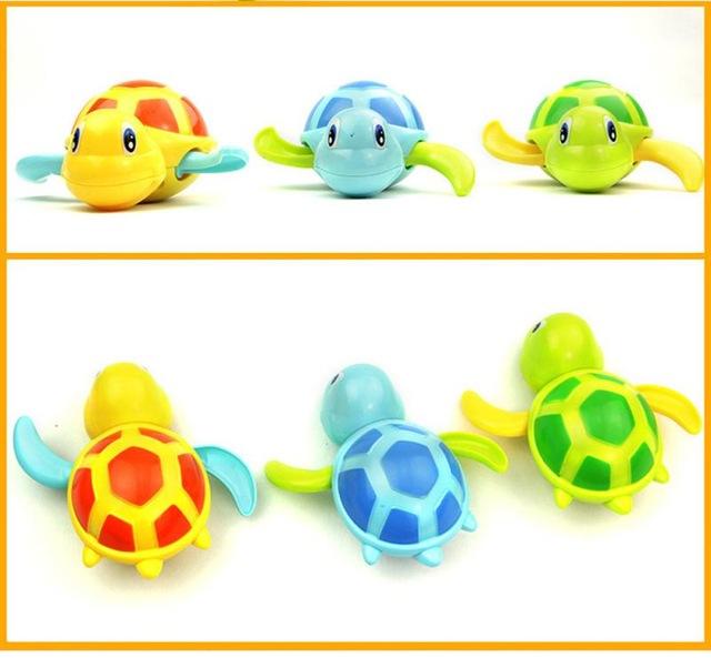 Juguete flotante con cadena de cuerda de tortuga - 3 piezas