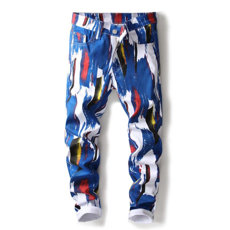 Slim-Fit Colorful Jeans