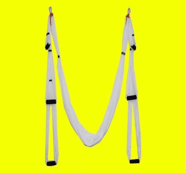AERIAL YOGA HAMMOCK 6 HANDLES STRAP, HOME GYM HANGING BELT SWING, ANTI-GRAVITY AERIAL TRACTION DEVICE