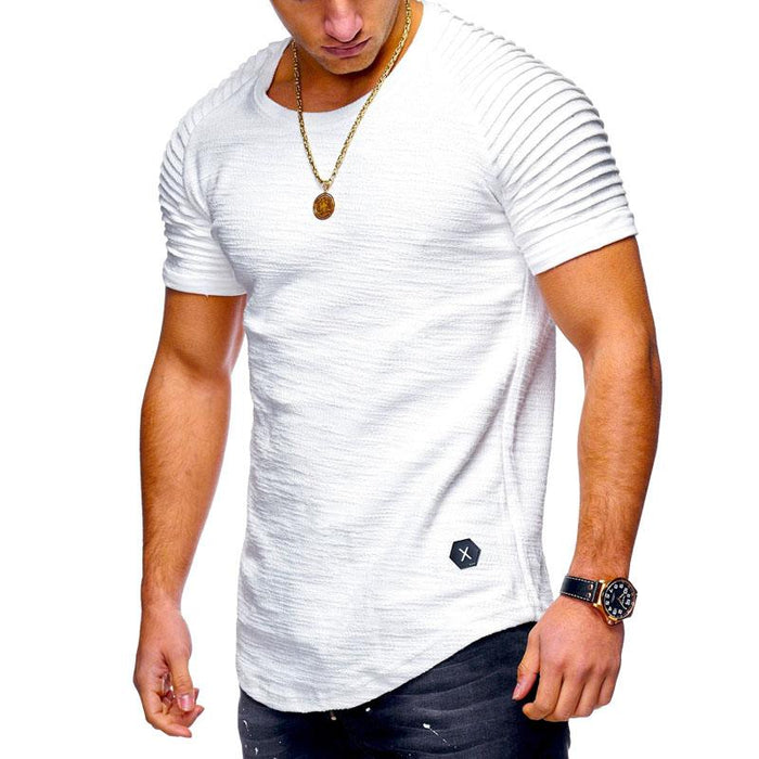 Camiseta informal con dobladillo inferior redondeado