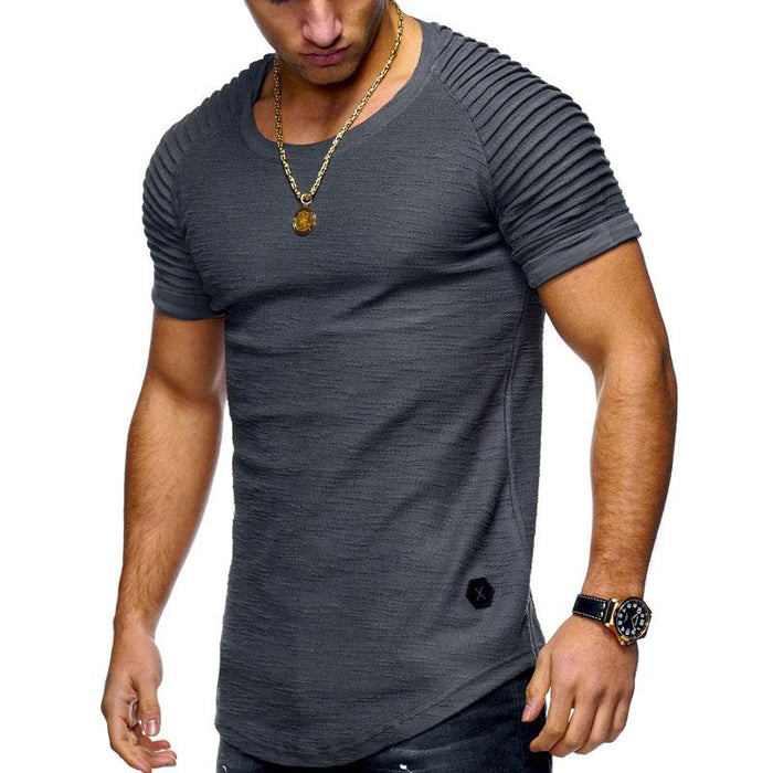 Camiseta informal con dobladillo inferior redondeado