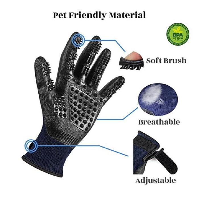 Pet Grooming Gloves For Dog Cat Horses ( 1 pair )