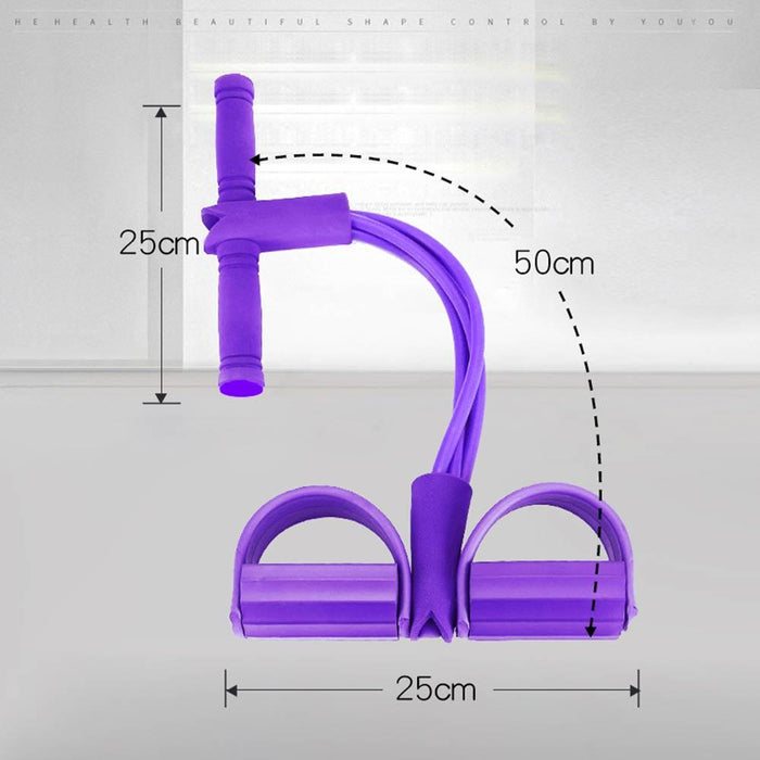 Cuerda de tensión multifunción, banda de resistencia elástica para extractor de pedal de yoga de 6 tubos
