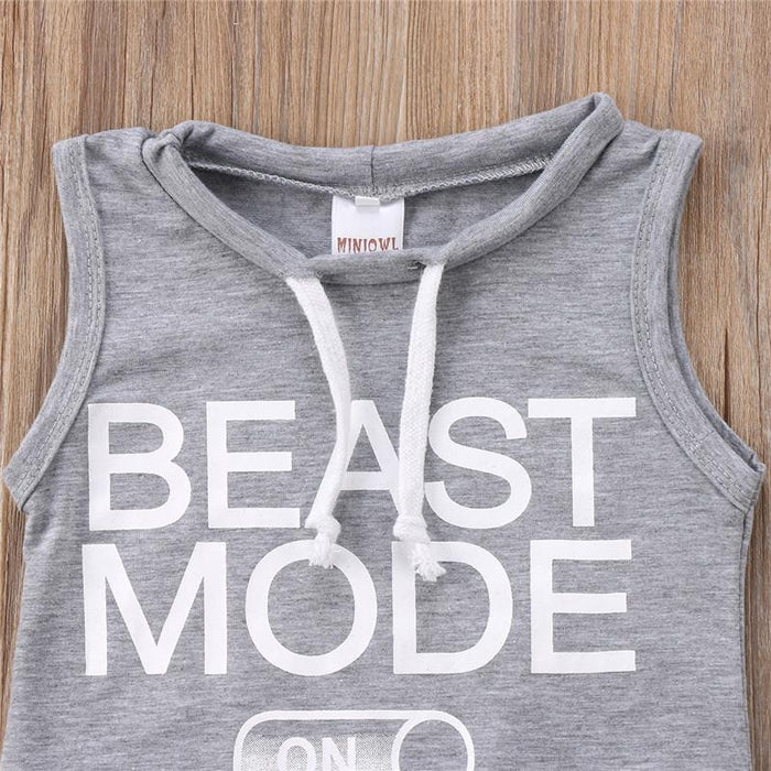 Beast Mode mouwloze onesie