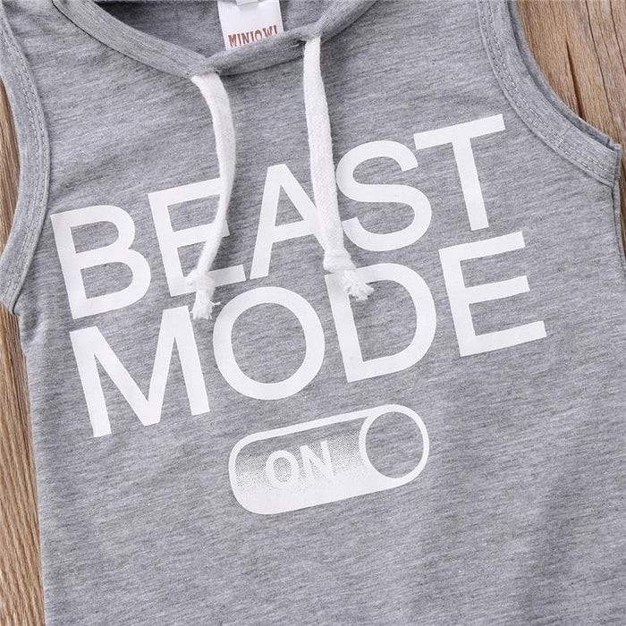 Beast Mode mouwloze onesie