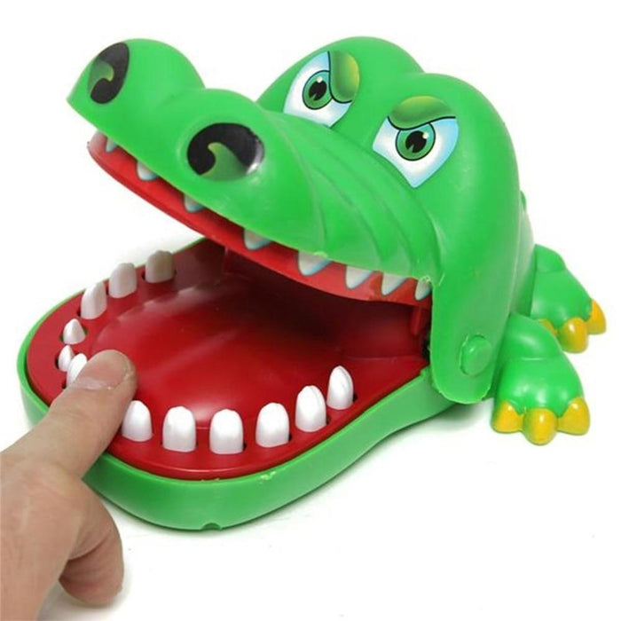 Kleine krokodil mond tandarts bijtvinger spel speelgoed