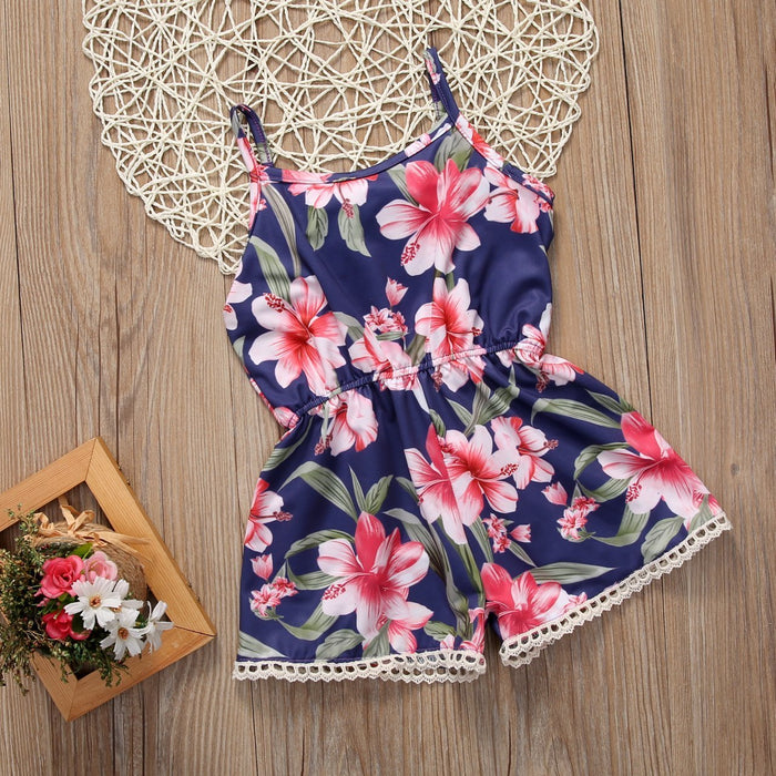 Boho Hibiscus Romper