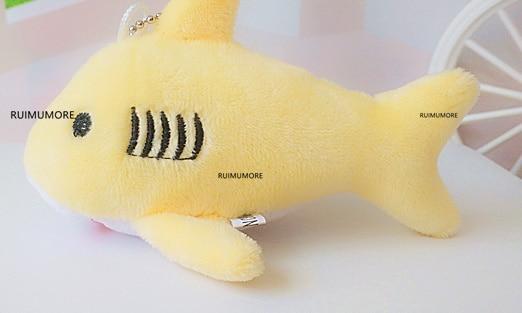 Haai knuffel sleutelhanger 12 cm