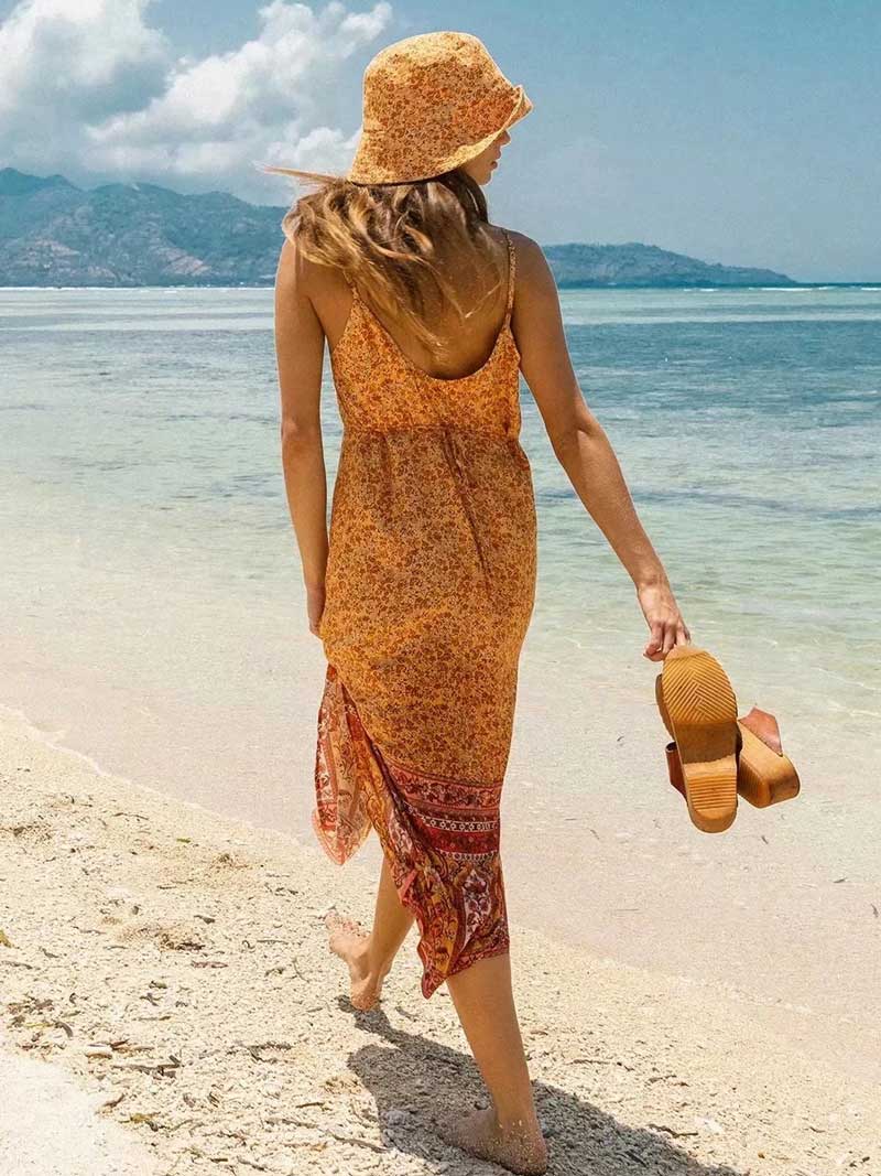 Floral Print Midi Dress