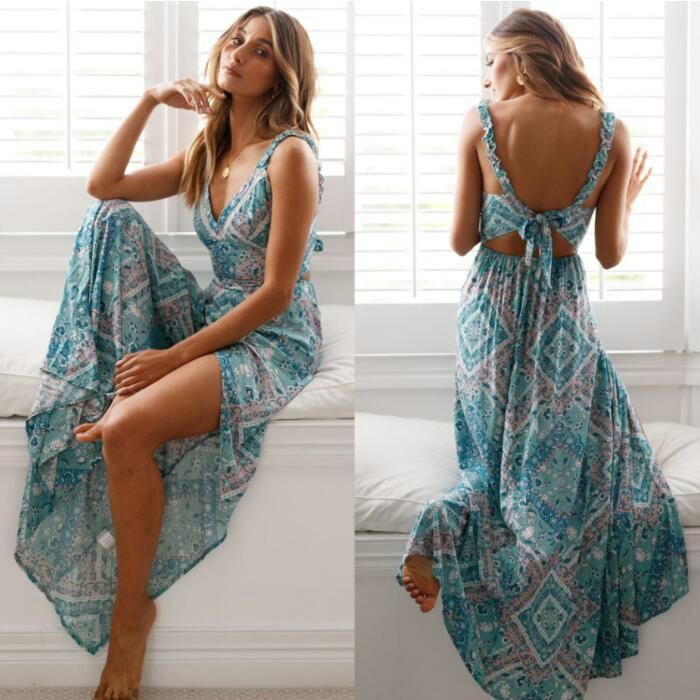 Backless Maxi Dress