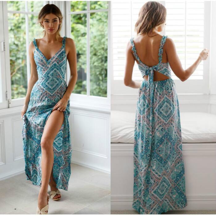 Backless Maxi Dress